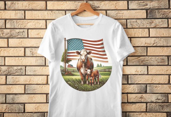 American Cow Png Files, Farm Png, Farmer