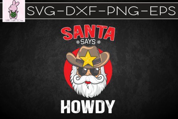 Funny Santa Says Howdy Vintage Western Review
