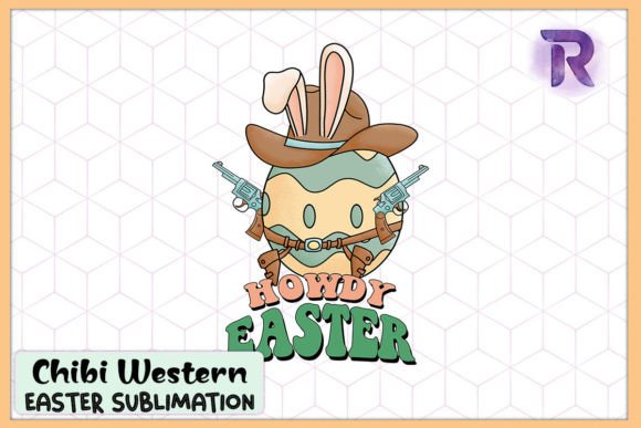 Howdy Easter Cowboy Egg Western