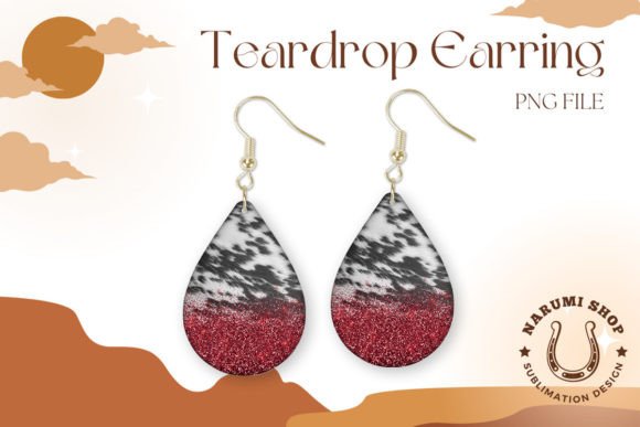 Western Cowhide Glitter Teardrop Earring Review