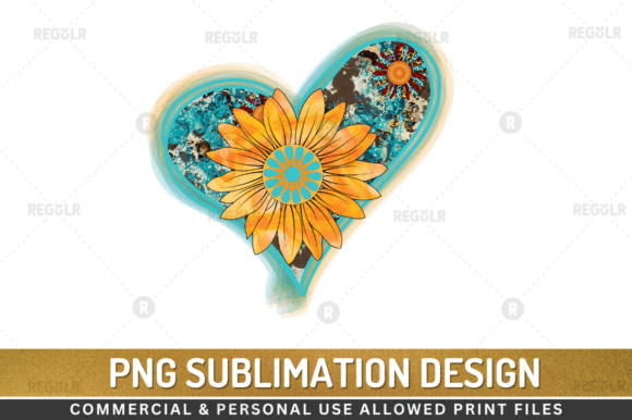 Western Sunflower Love Sublimation Design Review